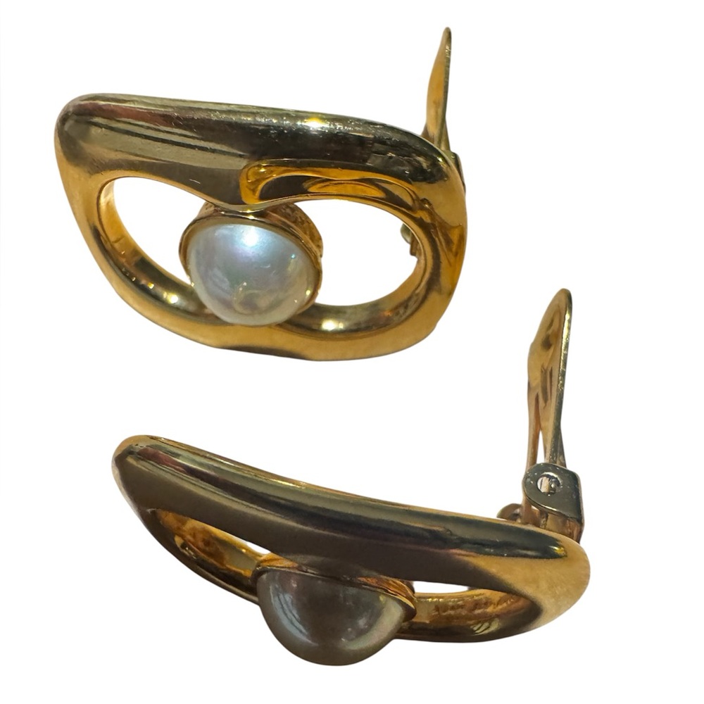 Gucci- RARE Vintage 1992 earrings - gold - Picture 3 of 9